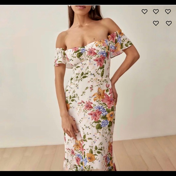 Reformation Butterfly Dress in Marie Antoinette - Picture 4 of 14